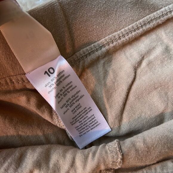 The Children’s Place Khaki Pull On Flare Uniform Skirt Size 10 - Picture 4 of 4